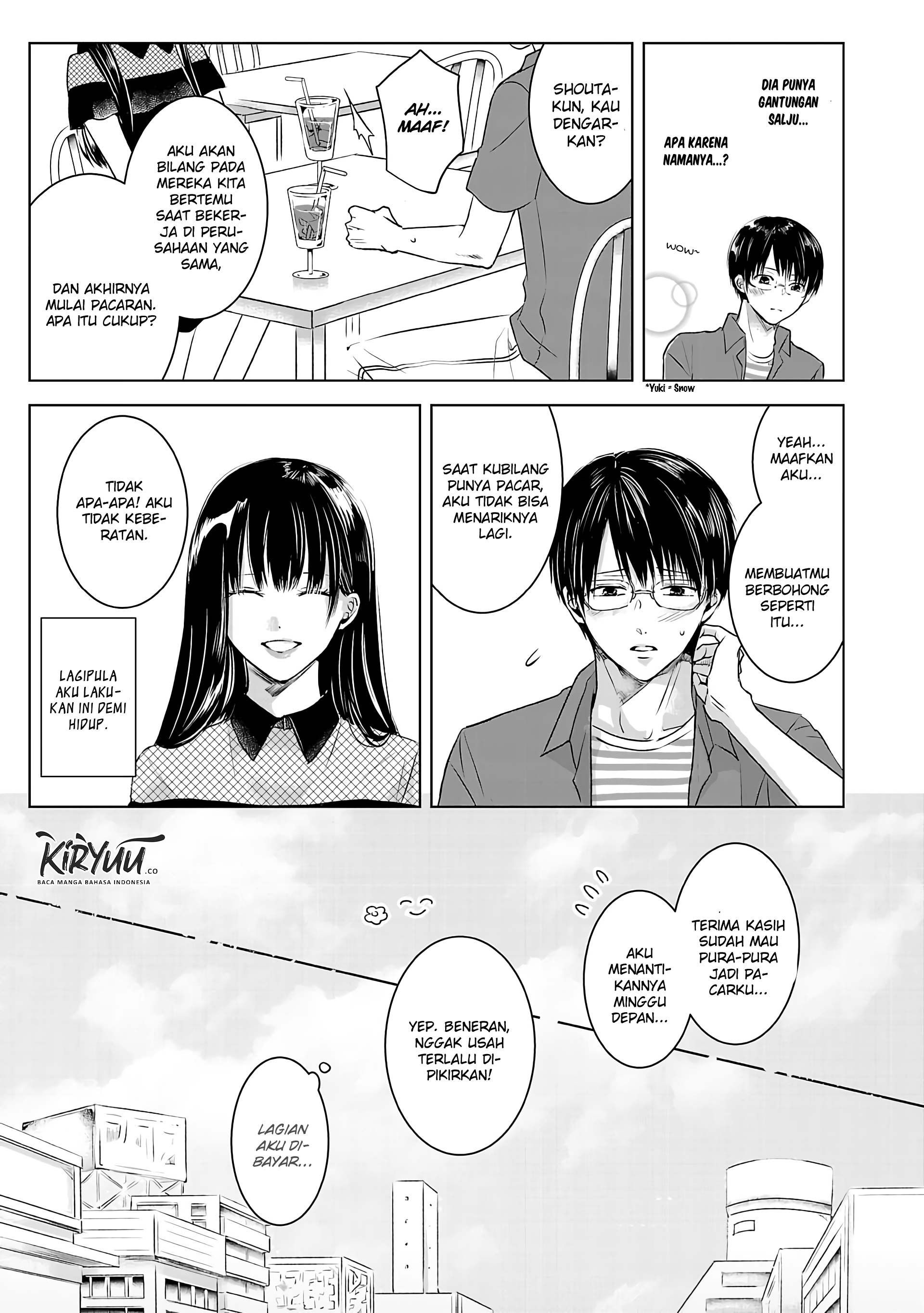 Ashita, Watashi wa Dareka no Kanojo Chapter 01 Gambar 15
